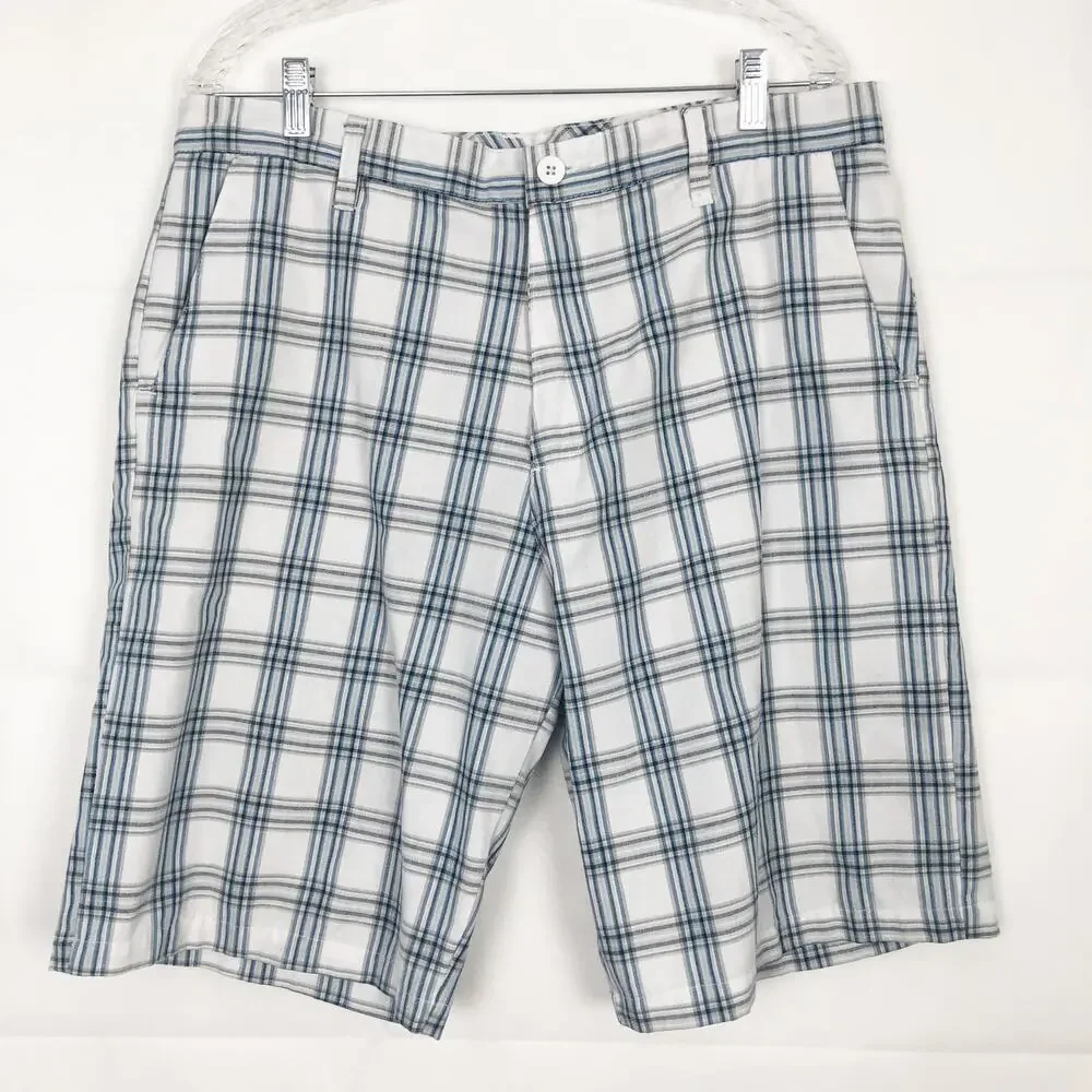 Burnside Men's Plaid Shorts Size 34 Casual Beachy